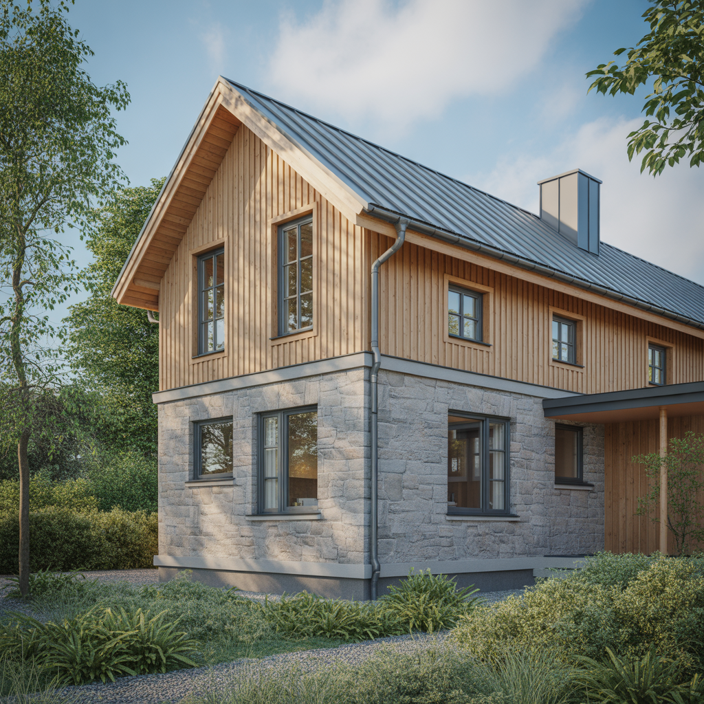 10.Fordelarna med att bygga en husfasad i naturmaterial