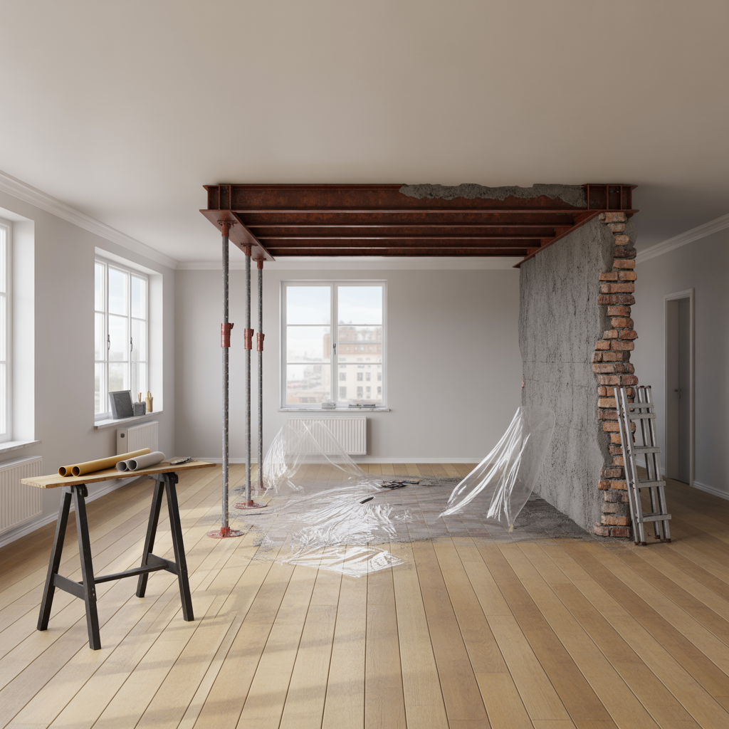 barande vagg i lagenhet guide till rivning och tillstand